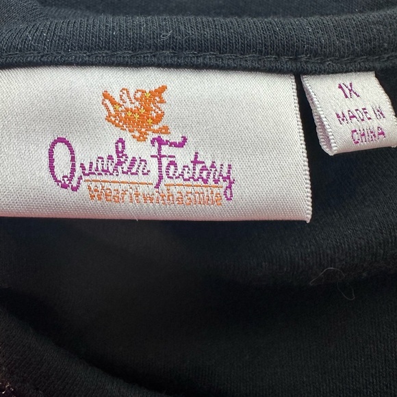 ⭐️ Host Pick ⭐️Quacker Factory black and blue sequined top size 1X - Picture 9 of 10